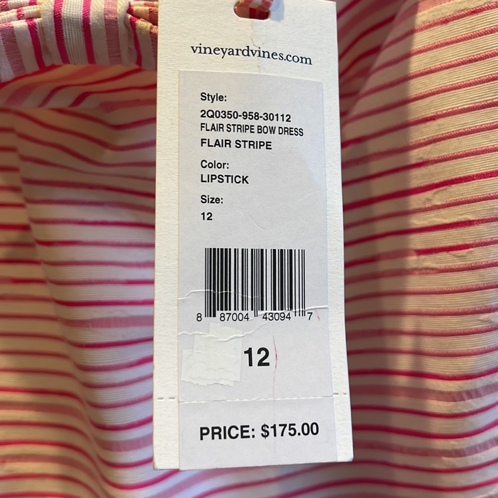 Vineyard Vines strapless striped dress - Picture 4 of 4